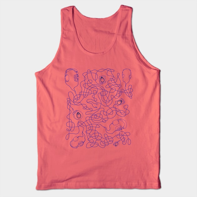 Podcast maze Tank Top by The HappyGoLukky Podcast